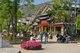 China: Restaurants next to the Yu River, north of Lijiang Old Town, Yunnan Province